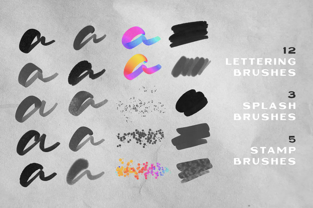 Procreate笔刷-水彩手写刻字艺术字印章笔刷资源下载 笔刷资源 第4张-素材湾丨精选海外优质设计素材资源 Procreate笔刷-水彩手写刻字艺术字印章笔刷资源下载 笔刷资源 sucaiwan.com