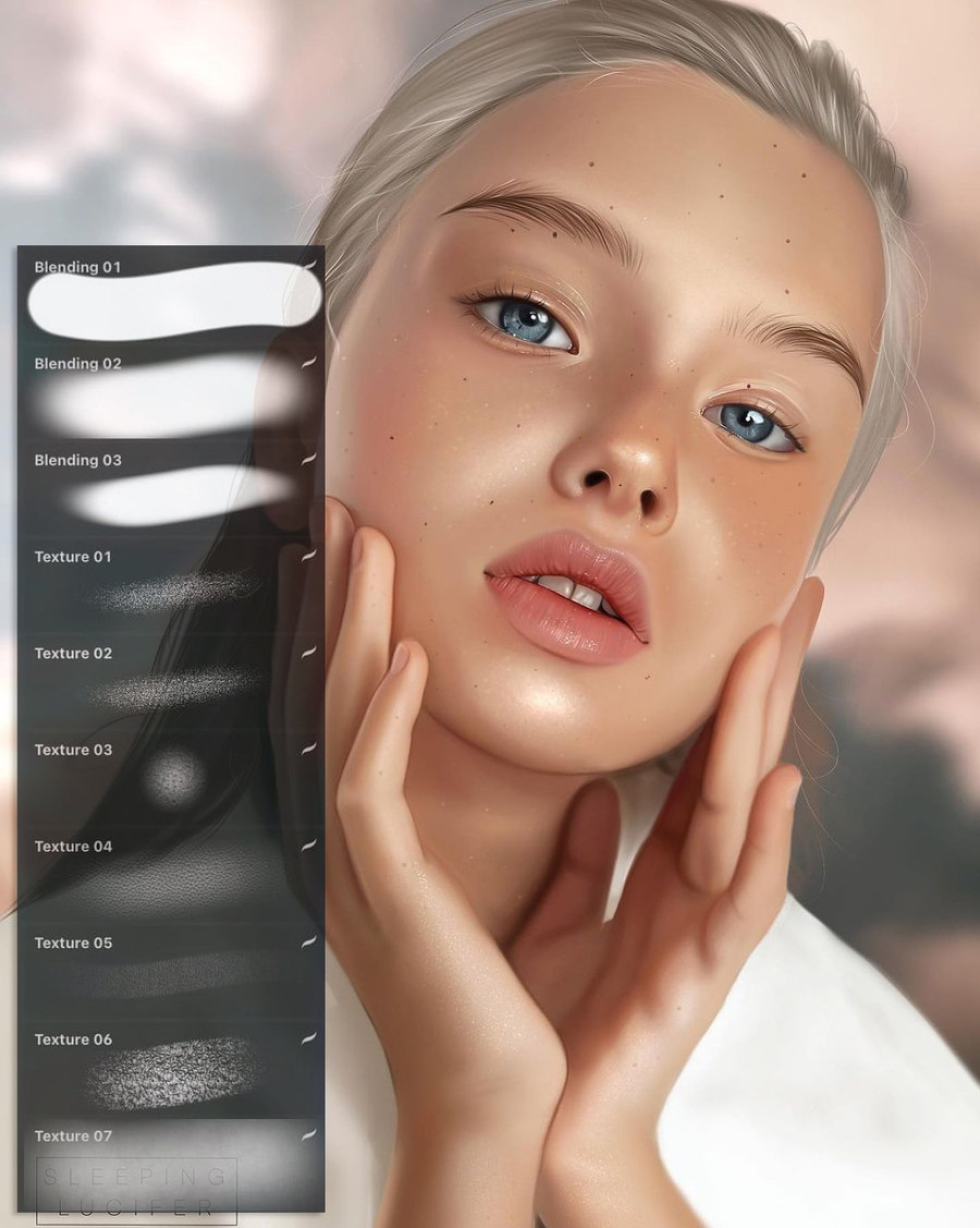 Procreate笔刷-人像厚涂眼睛头发磨皮Procreate笔刷素材资源包 笔刷资源 第24张-素材湾丨精选海外优质设计素材资源 Procreate笔刷-人像厚涂眼睛头发磨皮Procreate笔刷素材资源包 笔刷资源 sucaiwan.com