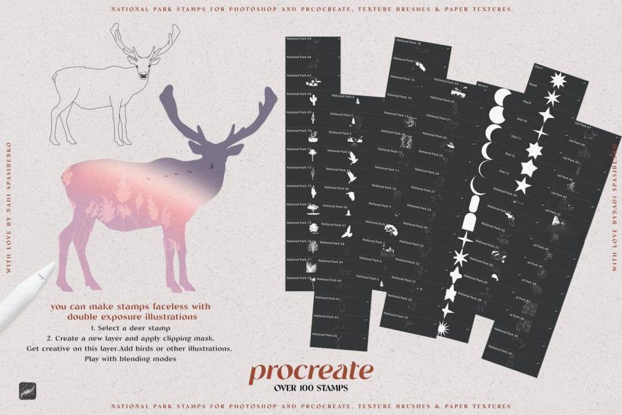 Procreate笔刷-动植物线稿Procreate笔刷素材包 笔刷资源 第7张-素材湾丨精选海外优质设计素材资源 Procreate笔刷-动植物线稿Procreate笔刷素材包 笔刷资源 sucaiwan.com