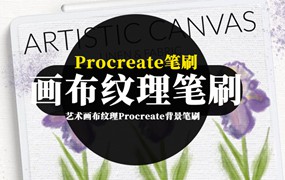 Procreate笔刷-艺术画布纹理Procreate背景笔刷素材