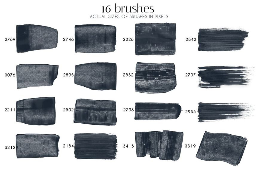 笔刷资源-水粉画刮刀质感的PS和Procreate笔刷素材 笔刷资源 第4张-素材湾丨精选海外优质设计素材资源 笔刷资源-水粉画刮刀质感的PS和Procreate笔刷素材 笔刷资源 sucaiwan.com