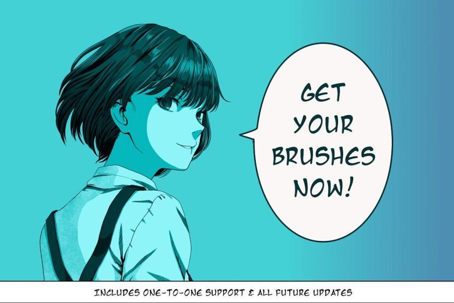 Procreate笔刷-日式漫画插画Procreate笔刷和色卡素材 笔刷资源 第5张-素材湾丨精选海外优质设计素材资源 Procreate笔刷-日式漫画插画Procreate笔刷和色卡素材 笔刷资源 sucaiwan.com