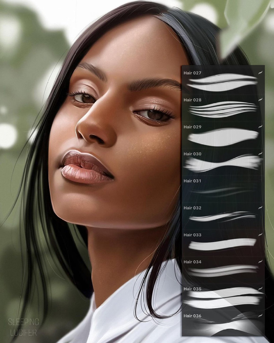 Procreate笔刷-人像厚涂眼睛头发磨皮Procreate笔刷素材资源包 笔刷资源 第18张-素材湾丨精选海外优质设计素材资源 Procreate笔刷-人像厚涂眼睛头发磨皮Procreate笔刷素材资源包 笔刷资源 sucaiwan.com