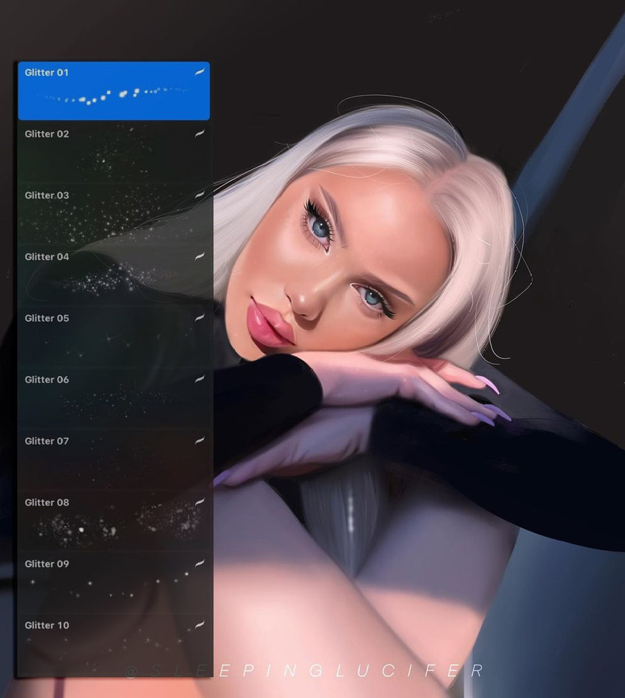 Procreate笔刷-人像厚涂眼睛头发磨皮Procreate笔刷素材资源包 笔刷资源 第13张-素材湾丨精选海外优质设计素材资源 Procreate笔刷-人像厚涂眼睛头发磨皮Procreate笔刷素材资源包 笔刷资源 sucaiwan.com