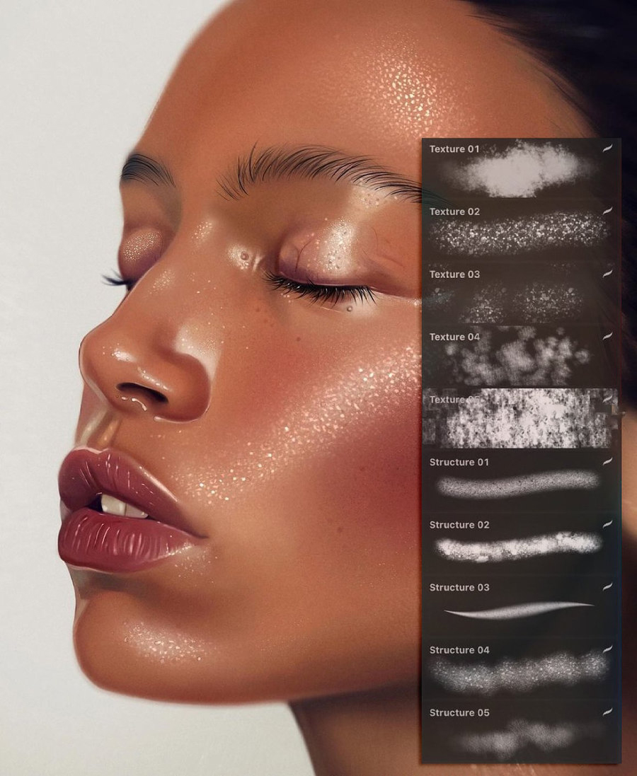 Procreate笔刷-人像厚涂眼睛头发磨皮Procreate笔刷素材资源包 笔刷资源 第23张-素材湾丨精选海外优质设计素材资源 Procreate笔刷-人像厚涂眼睛头发磨皮Procreate笔刷素材资源包 笔刷资源 sucaiwan.com