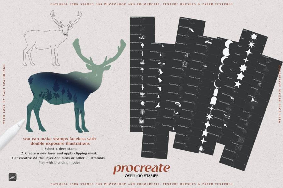 Procreate笔刷-动植物线稿Procreate笔刷素材包 笔刷资源 第9张-素材湾丨精选海外优质设计素材资源 Procreate笔刷-动植物线稿Procreate笔刷素材包 笔刷资源 sucaiwan.com