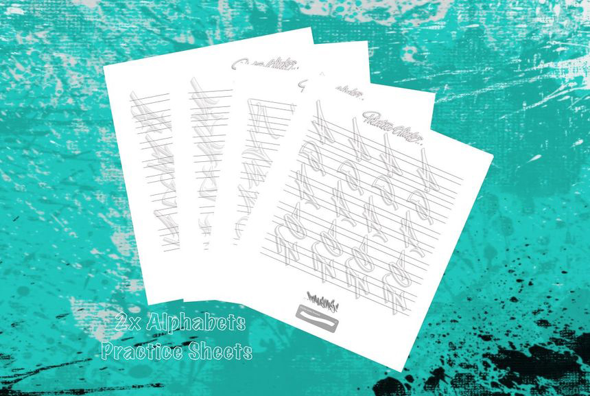 Procreate笔刷-涂鸦书法艺术字Procreate文字笔刷素材 笔刷资源 第9张-素材湾丨精选海外优质设计素材资源 Procreate笔刷-涂鸦书法艺术字Procreate文字笔刷素材 笔刷资源 sucaiwan.com