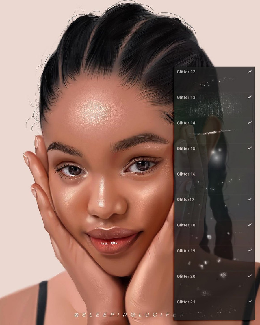 Procreate笔刷-人像厚涂眼睛头发磨皮Procreate笔刷素材资源包 笔刷资源 第14张-素材湾丨精选海外优质设计素材资源 Procreate笔刷-人像厚涂眼睛头发磨皮Procreate笔刷素材资源包 笔刷资源 sucaiwan.com