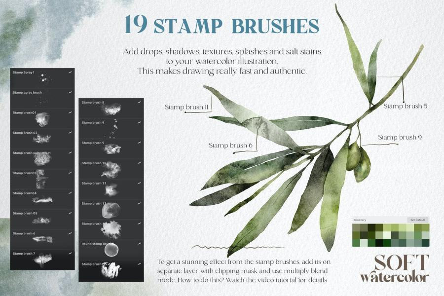 Procreate笔刷-水彩飞溅Procreate笔刷资源素材集合包 笔刷资源 第6张-素材湾丨精选海外优质设计素材资源 Procreate笔刷-水彩飞溅Procreate笔刷资源素材集合包 笔刷资源 sucaiwan.com