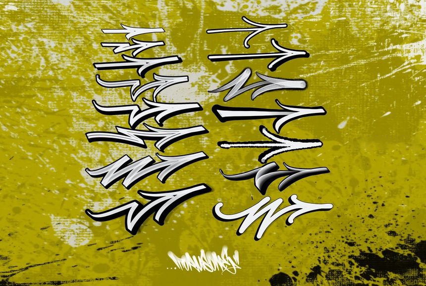 Procreate笔刷-涂鸦书法艺术字Procreate文字笔刷素材 笔刷资源 第4张-素材湾丨精选海外优质设计素材资源 Procreate笔刷-涂鸦书法艺术字Procreate文字笔刷素材 笔刷资源 sucaiwan.com