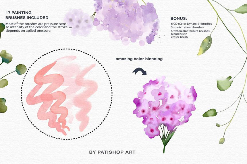 Procreate笔刷-水彩纹理画笔Procreate笔刷和调色板素材 笔刷资源 第7张-素材湾丨精选海外优质设计素材资源 Procreate笔刷-水彩纹理画笔Procreate笔刷和调色板素材 笔刷资源 sucaiwan.com