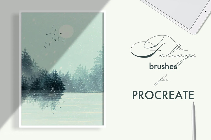 Procreate笔刷-树叶雪花星星植物风景插画笔刷素材资源 笔刷资源 第1张-素材湾丨精选海外优质设计素材资源 Procreate笔刷-树叶雪花星星植物风景插画笔刷素材资源 笔刷资源 sucaiwan.com