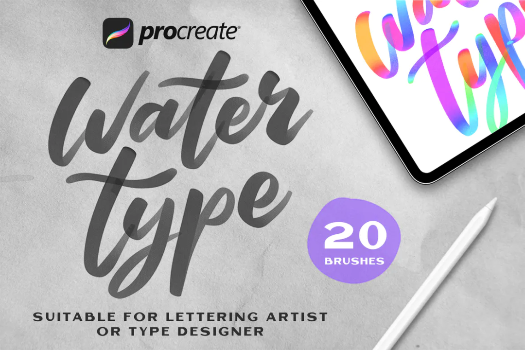 Procreate笔刷-水彩手写刻字艺术字印章笔刷资源下载 笔刷资源 第2张-素材湾丨精选海外优质设计素材资源 Procreate笔刷-水彩手写刻字艺术字印章笔刷资源下载 笔刷资源 sucaiwan.com