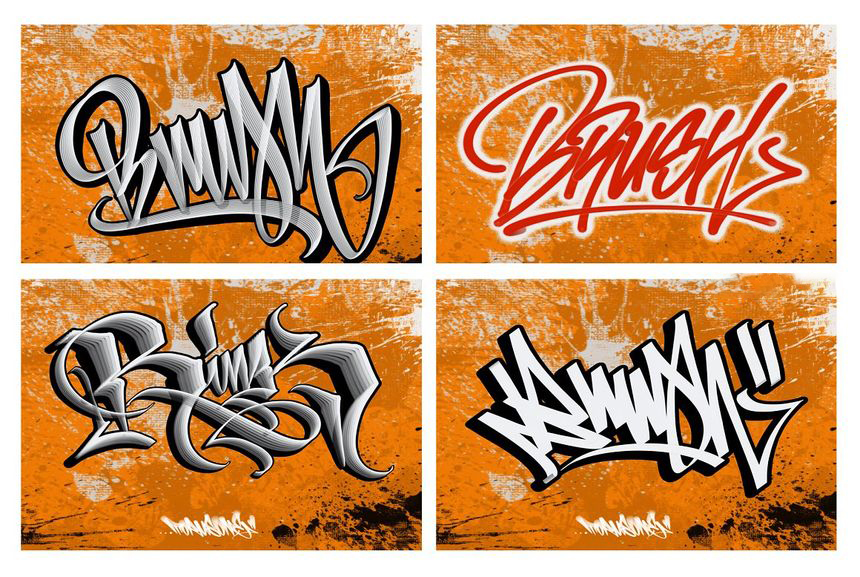 Procreate笔刷-涂鸦书法艺术字Procreate文字笔刷素材 笔刷资源 第3张-素材湾丨精选海外优质设计素材资源 Procreate笔刷-涂鸦书法艺术字Procreate文字笔刷素材 笔刷资源 sucaiwan.com