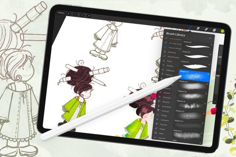 procreate笔刷-儿童插画纹理procreate笔刷素材下载 笔刷资源 第3张-素材湾丨精选海外优质设计素材资源 procreate笔刷-儿童插画纹理procreate笔刷素材下载 笔刷资源 sucaiwan.com