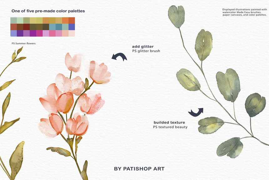 Procreate笔刷-水彩纹理画笔Procreate笔刷和调色板素材 笔刷资源 第9张-素材湾丨精选海外优质设计素材资源 Procreate笔刷-水彩纹理画笔Procreate笔刷和调色板素材 笔刷资源 sucaiwan.com