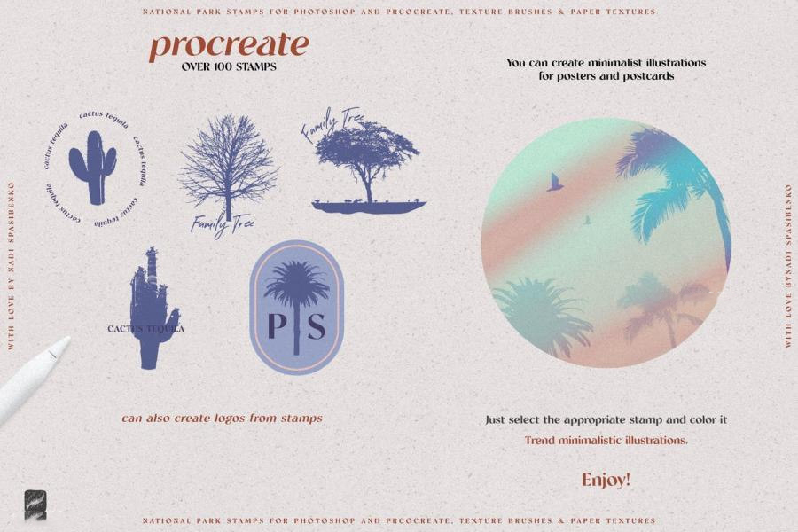 Procreate笔刷-动植物线稿Procreate笔刷素材包 笔刷资源 第4张-素材湾丨精选海外优质设计素材资源 Procreate笔刷-动植物线稿Procreate笔刷素材包 笔刷资源 sucaiwan.com