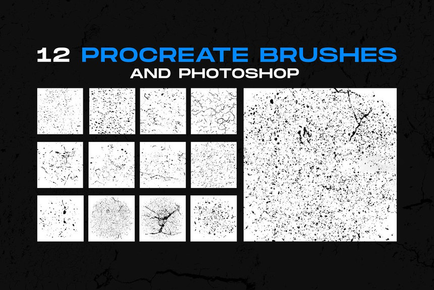 笔刷资源-破裂和做旧纹理复古效果的叠加背景及笔刷资源 笔刷资源 第7张-素材湾丨精选海外优质设计素材资源 笔刷资源-破裂和做旧纹理复古效果的叠加背景及笔刷资源 笔刷资源 sucaiwan.com