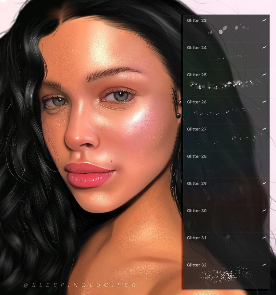 Procreate笔刷-人像厚涂眼睛头发磨皮Procreate笔刷素材资源包 笔刷资源 第15张-素材湾丨精选海外优质设计素材资源 Procreate笔刷-人像厚涂眼睛头发磨皮Procreate笔刷素材资源包 笔刷资源 sucaiwan.com