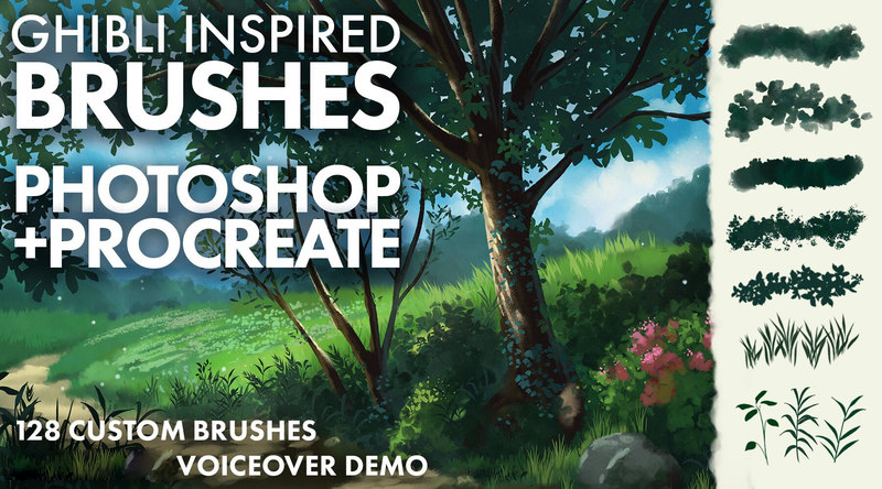 笔刷资源-植物草地日本画风插画Ps和Procreate笔刷素材资源 笔刷资源 第1张-素材湾丨精选海外优质设计素材资源 笔刷资源-植物草地日本画风插画Ps和Procreate笔刷素材资源 笔刷资源 sucaiwan.com