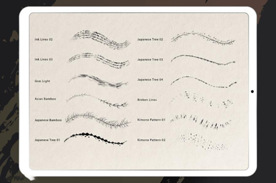 Procreate笔刷-中国水墨画笔效果笔刷素材资源 笔刷资源 第4张-素材湾丨精选海外优质设计素材资源 Procreate笔刷-中国水墨画笔效果笔刷素材资源 笔刷资源 sucaiwan.com