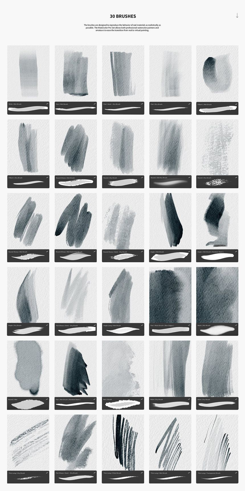 Procreate笔刷-Procreate水彩笔刷和纸张纹理素材 笔刷资源 第4张-素材湾丨精选海外优质设计素材资源 Procreate笔刷-Procreate水彩笔刷和纸张纹理素材 笔刷资源 sucaiwan.com