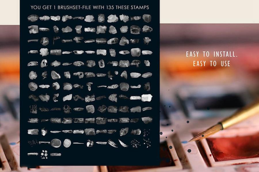 procreate笔刷-水彩树叶植物艺术装饰几何线条图案笔刷素材 笔刷资源 第22张-素材湾丨精选海外优质设计素材资源 procreate笔刷-水彩树叶植物艺术装饰几何线条图案笔刷素材 笔刷资源 sucaiwan.com