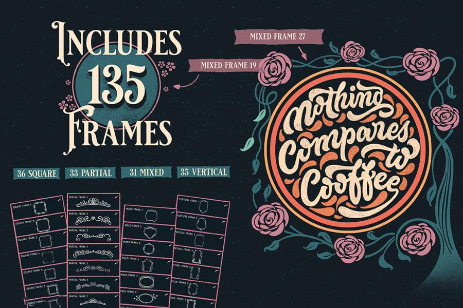 procreate笔刷-复古手绘边框图案笔刷素材资源 笔刷资源 第7张-素材湾丨精选海外优质设计素材资源 procreate笔刷-复古手绘边框图案笔刷素材资源 笔刷资源 sucaiwan.com