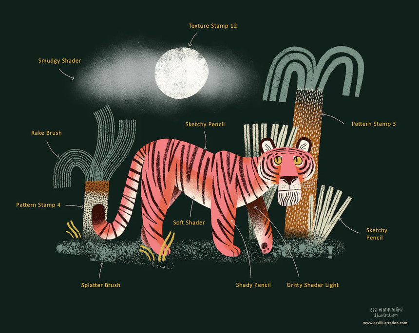 Procreate笔刷-线条纹理图案插画Procreate笔刷素材 笔刷资源 第5张-素材湾丨精选海外优质设计素材资源 Procreate笔刷-线条纹理图案插画Procreate笔刷素材 笔刷资源 sucaiwan.com