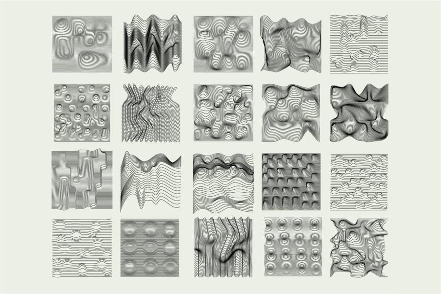 Procreate笔刷-抽象扭曲立体波浪线条纹理图案笔刷素材 笔刷资源 第7张-素材湾丨精选海外优质设计素材资源 Procreate笔刷-抽象扭曲立体波浪线条纹理图案笔刷素材 笔刷资源 sucaiwan.com