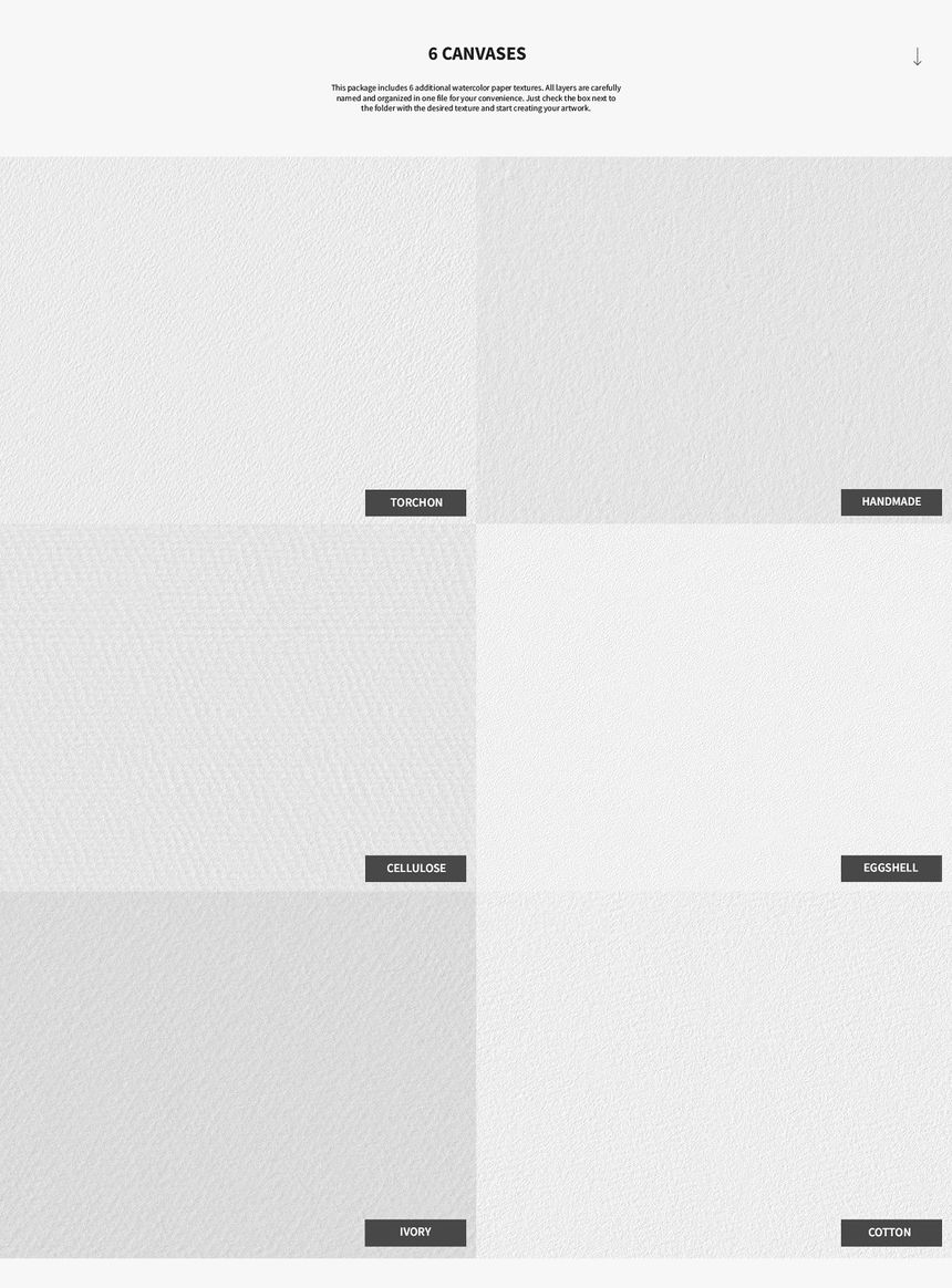 Procreate笔刷-Procreate水彩笔刷和纸张纹理素材 笔刷资源 第6张-素材湾丨精选海外优质设计素材资源 Procreate笔刷-Procreate水彩笔刷和纸张纹理素材 笔刷资源 sucaiwan.com