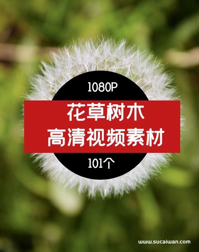 花草树木高清视频素材01 短视频素材 sucaiwan.com
