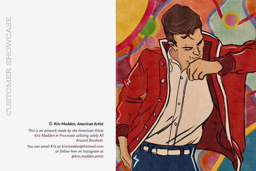 Procreate笔刷-漫画创作Procreate笔刷和色卡素材包 笔刷资源 第6张-素材湾丨精选海外优质设计素材资源 Procreate笔刷-漫画创作Procreate笔刷和色卡素材包 笔刷资源 sucaiwan.com