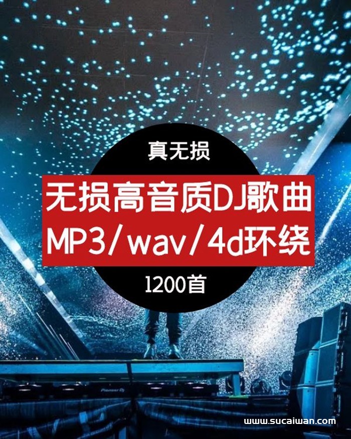 抖音真无损DJ夜店歌曲mp3 短视频素材 sucaiwan.com