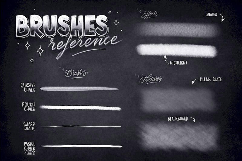 Procreate笔刷-逼真粉笔字效果笔刷套装合集 笔刷资源 第2张-素材湾丨精选海外优质设计素材资源 Procreate笔刷-逼真粉笔字效果笔刷套装合集 笔刷资源 sucaiwan.com