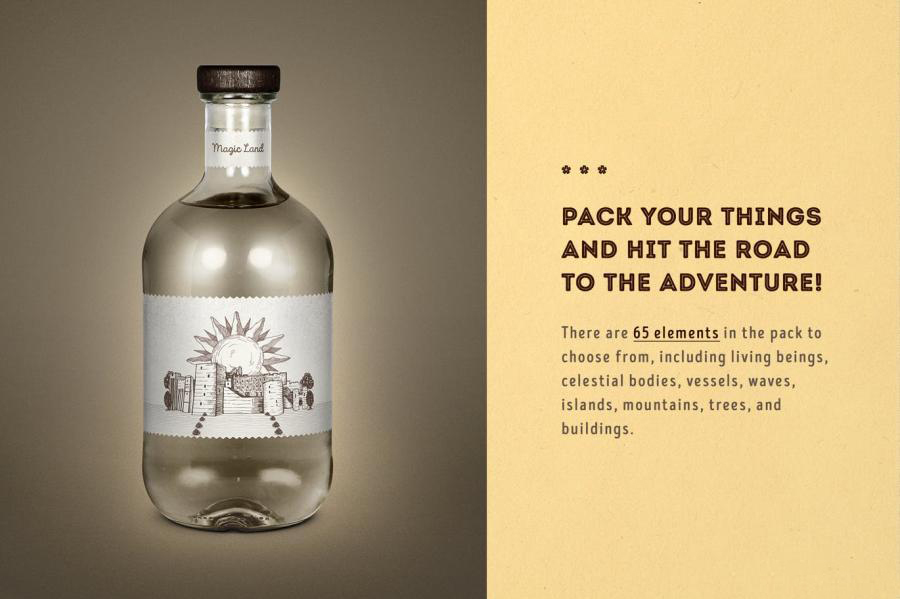 Procreate笔刷-动植物建筑航海路线图地图元素笔刷素材 笔刷资源 第6张-素材湾丨精选海外优质设计素材资源 Procreate笔刷-动植物建筑航海路线图地图元素笔刷素材 笔刷资源 sucaiwan.com