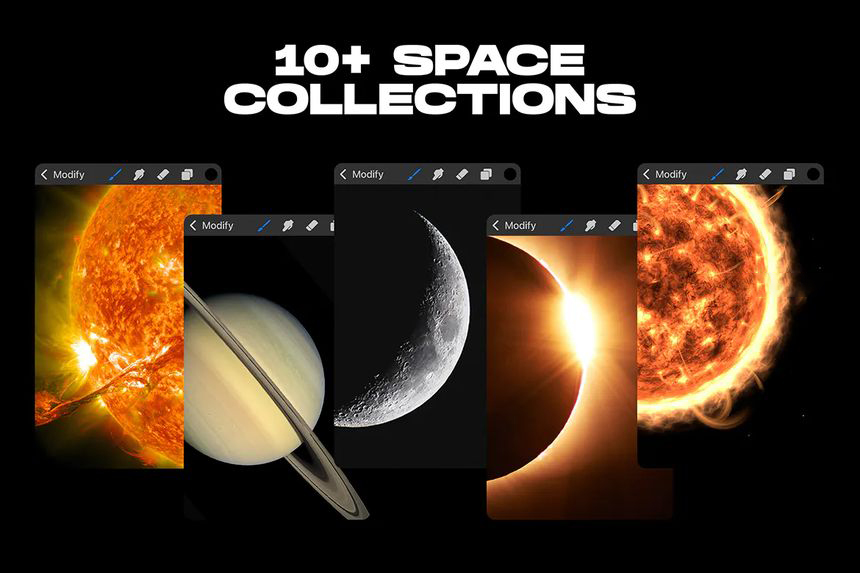 Procreate笔刷-天空星球宇宙图案Procreate笔刷素材资源 笔刷资源 第5张-素材湾丨精选海外优质设计素材资源 Procreate笔刷-天空星球宇宙图案Procreate笔刷素材资源 笔刷资源 sucaiwan.com