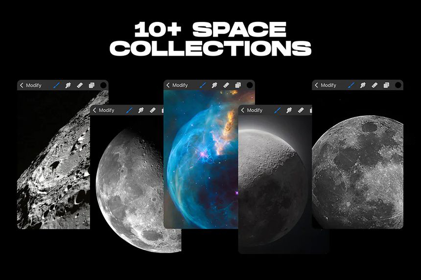 Procreate笔刷-天空星球宇宙图案Procreate笔刷素材资源 笔刷资源 第4张-素材湾丨精选海外优质设计素材资源 Procreate笔刷-天空星球宇宙图案Procreate笔刷素材资源 笔刷资源 sucaiwan.com