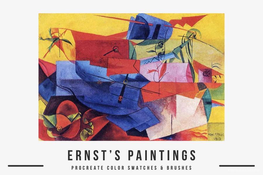 Procreate笔刷-油画油漆画布阴影纹理笔刷和色卡素材 笔刷资源 第6张-素材湾丨精选海外优质设计素材资源 Procreate笔刷-油画油漆画布阴影纹理笔刷和色卡素材 笔刷资源 sucaiwan.com