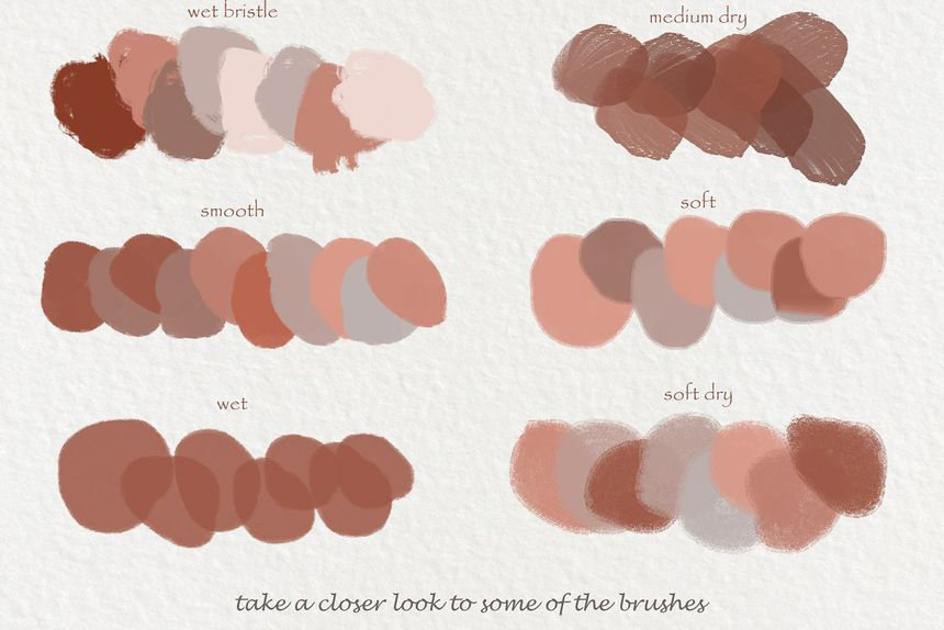 Procreate笔刷-琥珀色水粉画纹理和效果Procreate笔刷素材资源 笔刷资源 第7张-素材湾丨精选海外优质设计素材资源 Procreate笔刷-琥珀色水粉画纹理和效果Procreate笔刷素材资源 笔刷资源 sucaiwan.com