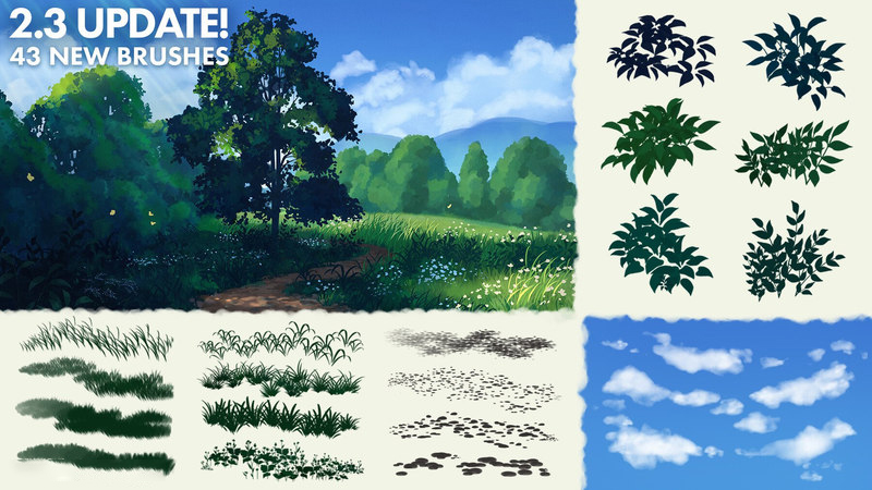 笔刷资源-植物草地日本画风插画Ps和Procreate笔刷素材资源 笔刷资源 第5张-素材湾丨精选海外优质设计素材资源 笔刷资源-植物草地日本画风插画Ps和Procreate笔刷素材资源 笔刷资源 sucaiwan.com