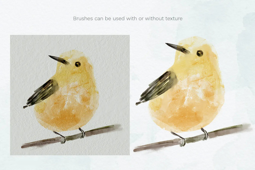 Procreate笔刷-水彩污渍插画画笔笔刷素材合集 笔刷资源 sucaiwan.com