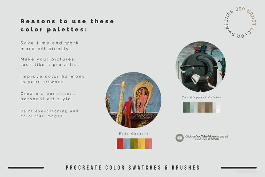 Procreate笔刷-油画油漆画布阴影纹理笔刷和色卡素材 笔刷资源 第9张-素材湾丨精选海外优质设计素材资源 Procreate笔刷-油画油漆画布阴影纹理笔刷和色卡素材 笔刷资源 sucaiwan.com