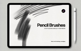 procreate笔刷-手绘基础铅笔素描效果笔刷素材资源
