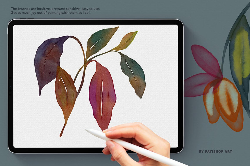 Procreate笔刷-水彩画色彩Procreate笔刷素材套装 笔刷资源 第10张-素材湾丨精选海外优质设计素材资源 Procreate笔刷-水彩画色彩Procreate笔刷素材套装 笔刷资源 sucaiwan.com