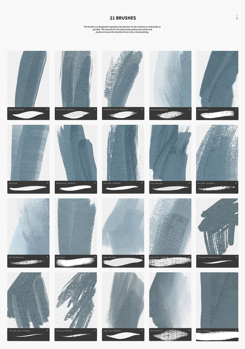 Procreate笔刷-水粉水彩画笔Procreate笔刷和纸张纹理素材 笔刷资源 第4张-素材湾丨精选海外优质设计素材资源 Procreate笔刷-水粉水彩画笔Procreate笔刷和纸张纹理素材 笔刷资源 sucaiwan.com