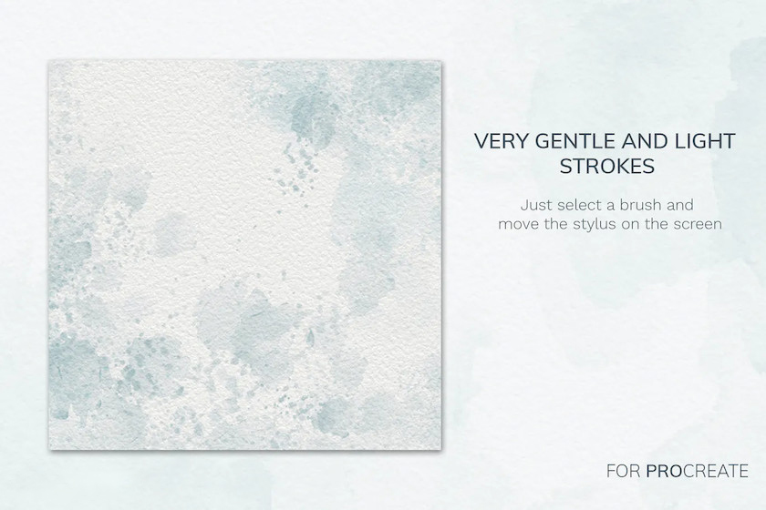 Procreate笔刷-水彩污渍插画画笔笔刷素材合集 笔刷资源 sucaiwan.com