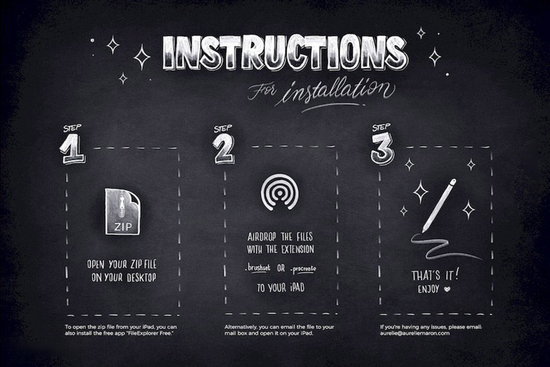 Procreate笔刷-逼真粉笔字效果笔刷套装合集 笔刷资源 第6张-素材湾丨精选海外优质设计素材资源 Procreate笔刷-逼真粉笔字效果笔刷套装合集 笔刷资源 sucaiwan.com