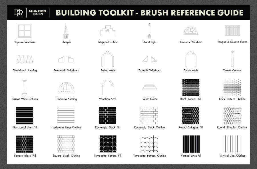 Procreate笔刷-150款建筑设计绘画线条图案笔刷素材 笔刷资源 第4张-素材湾丨精选海外优质设计素材资源 Procreate笔刷-150款建筑设计绘画线条图案笔刷素材 笔刷资源 sucaiwan.com