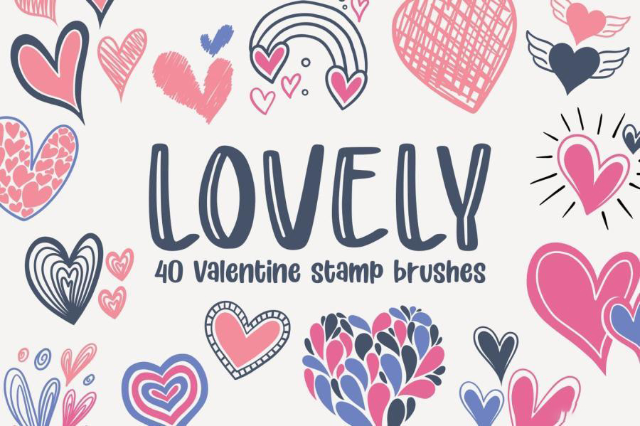 Procreate笔刷-卡通可爱甜蜜爱心图案笔刷素材 笔刷资源 第9张-素材湾丨精选海外优质设计素材资源 Procreate笔刷-卡通可爱甜蜜爱心图案笔刷素材 笔刷资源 sucaiwan.com